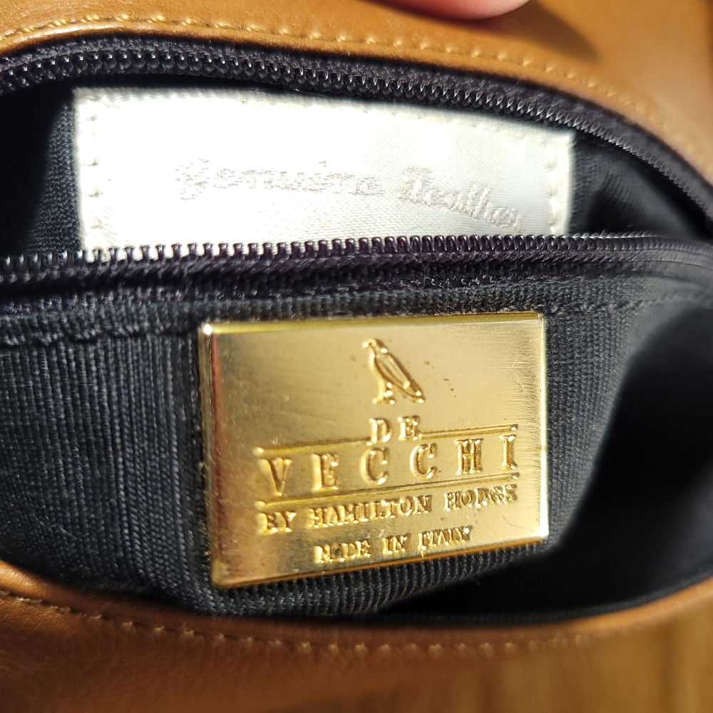 De Vecchi Italian Woven Leather Bag - Picture 5 of 15